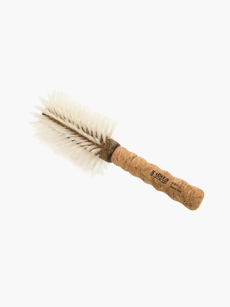 B Series Hair Brush in brown and beige color way on light gray background